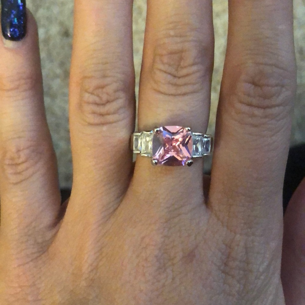 Pink fashion ring